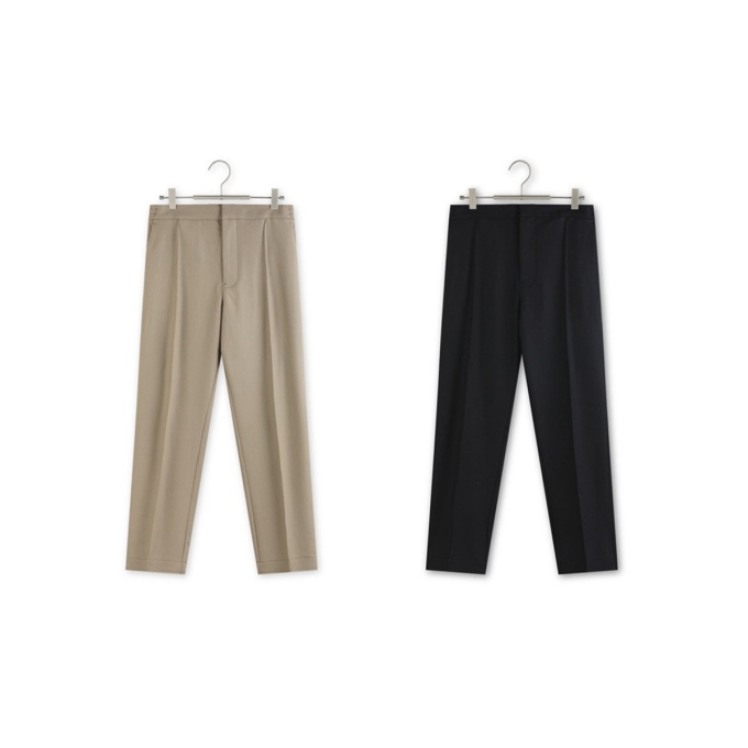 zegna wool silk straight-leg trousers